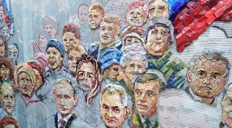 Фрагмент мозаики "Бескровное воссоединение Крыма"