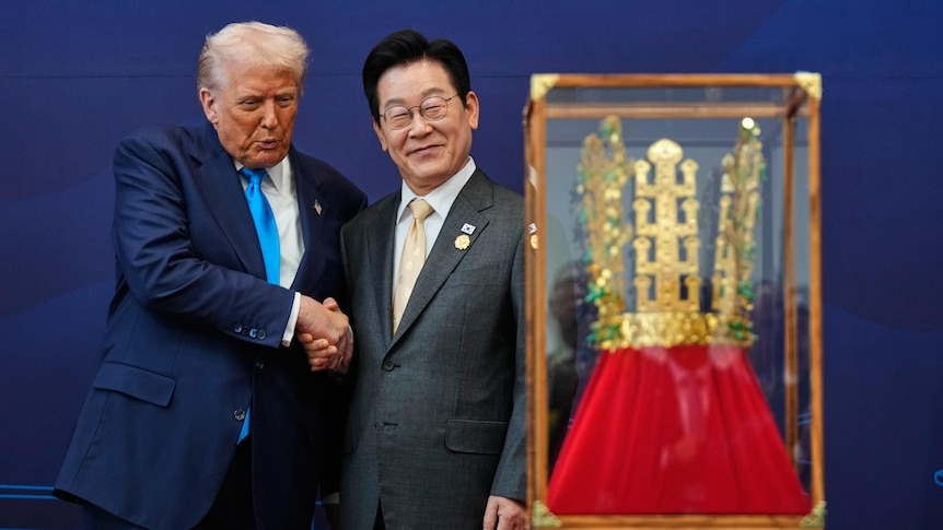 Дональд Трамп и президент Южной Кореи Ли Джэ Мен. Фото: AP